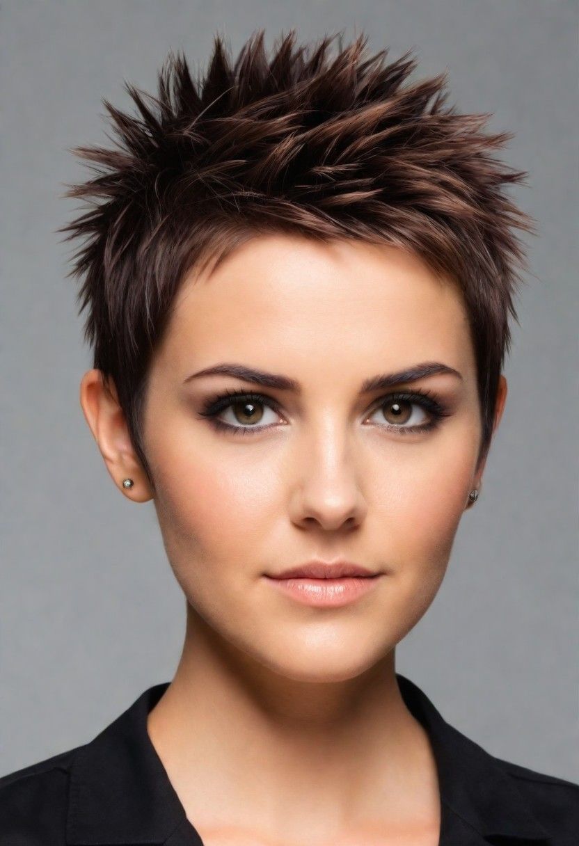 spiky cut for short hairstyle