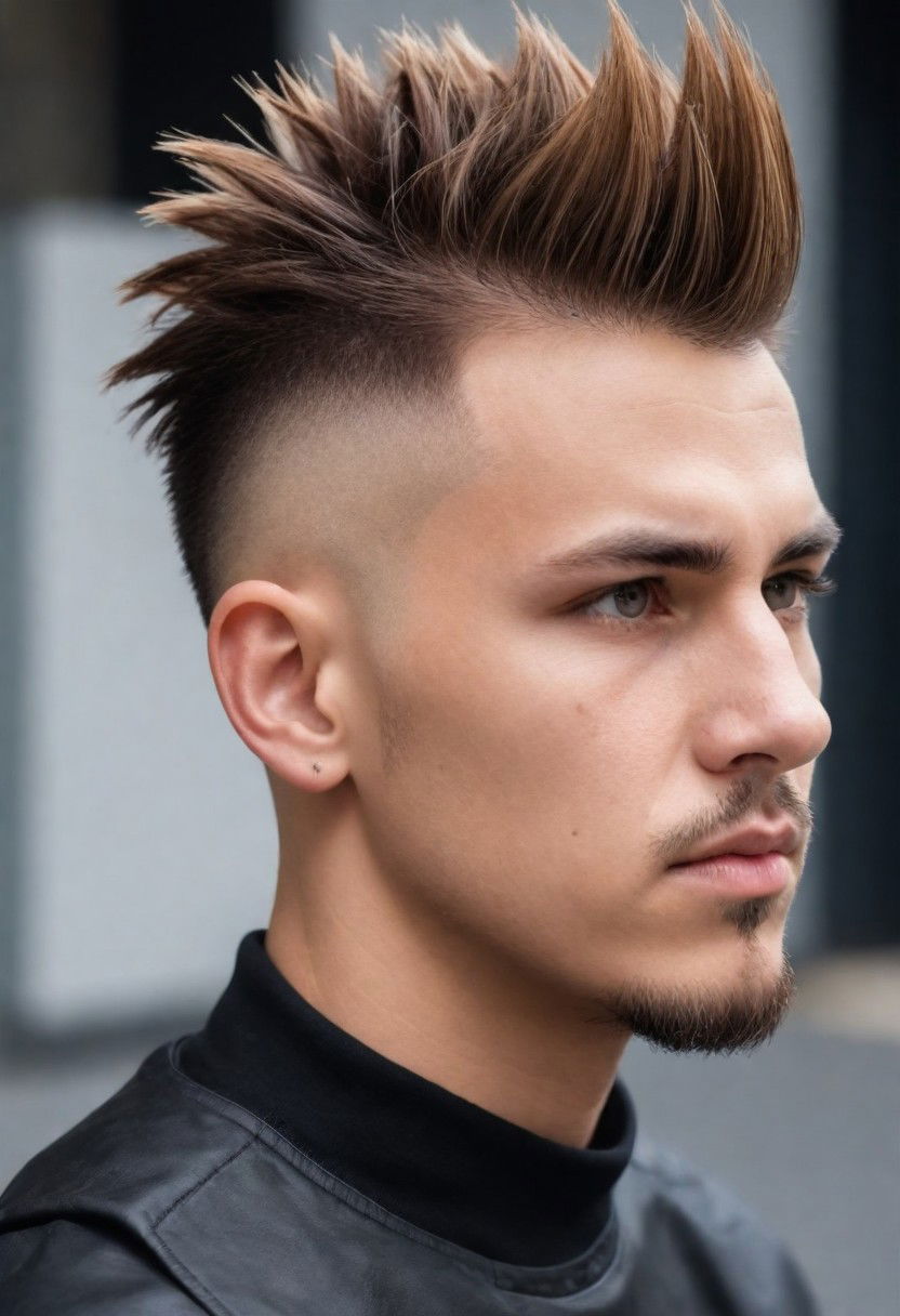 spiky undercut hairstyle for men