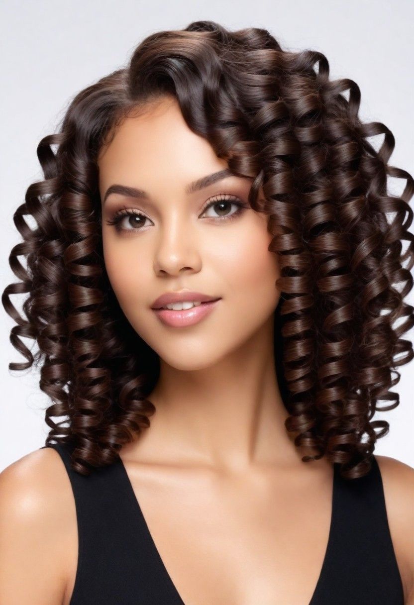 spiral curls for long hair