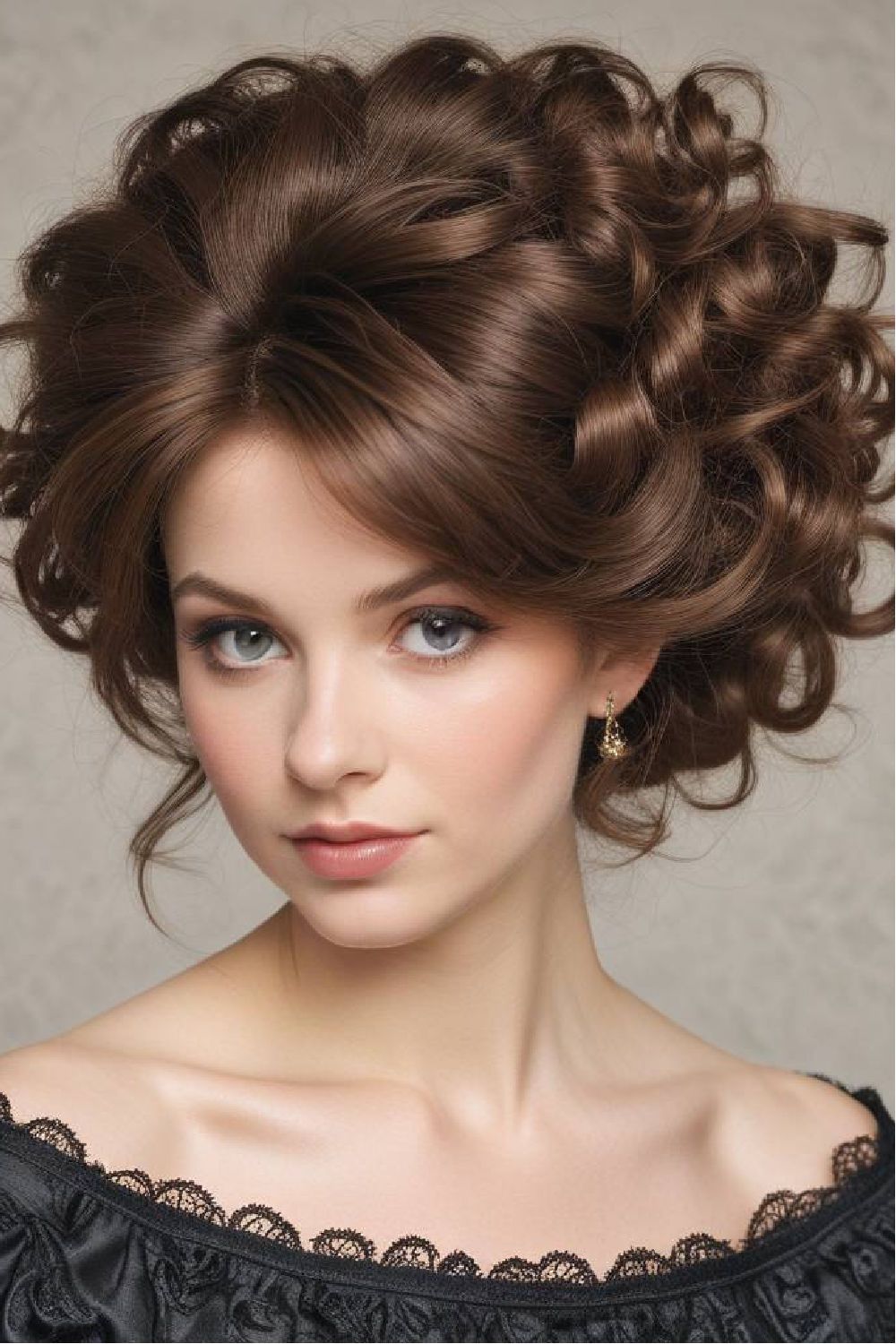 stunning victorian bouffant hairstyle