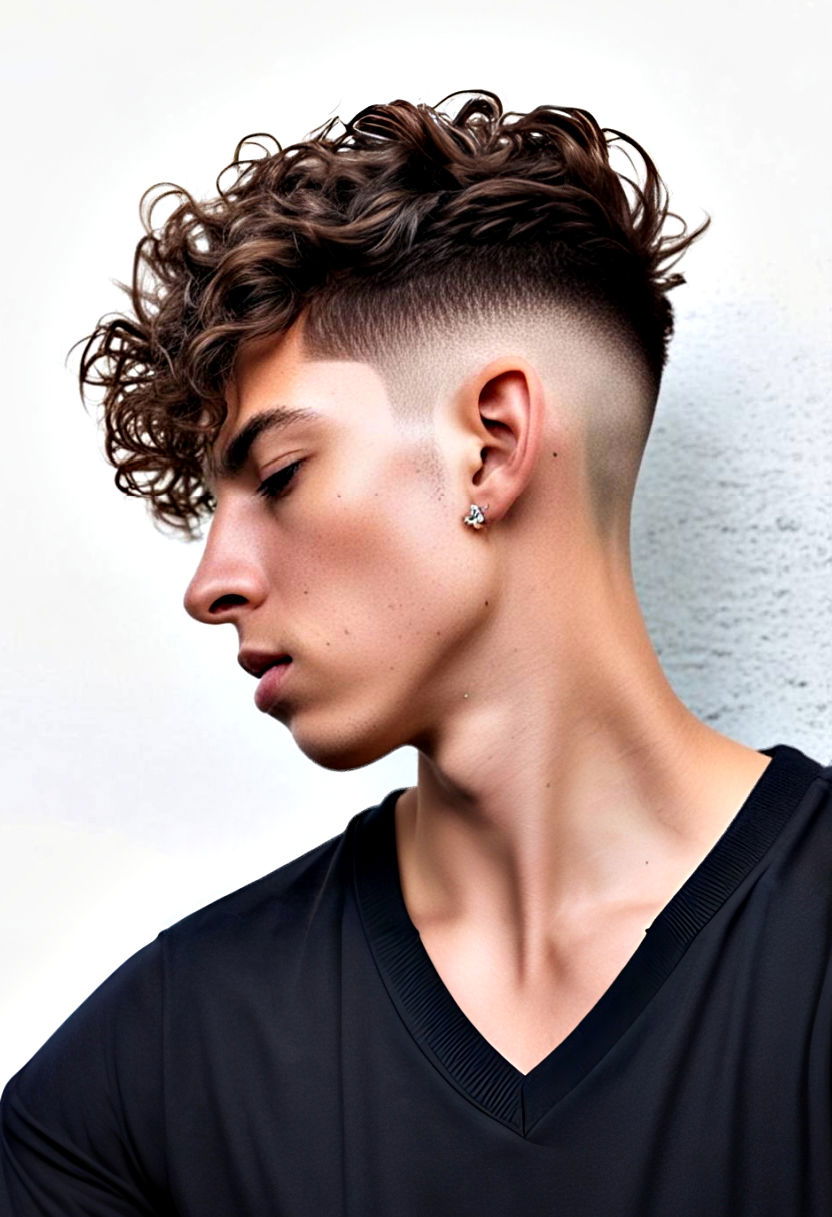 stylish disconnected undercut