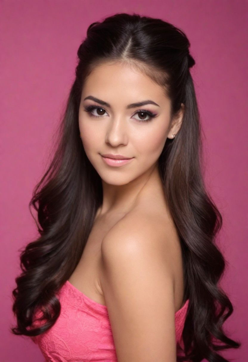 stylish half up half down hairstyle