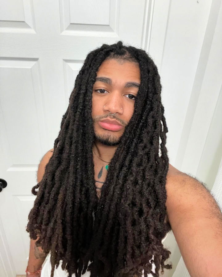 stylish man dreads