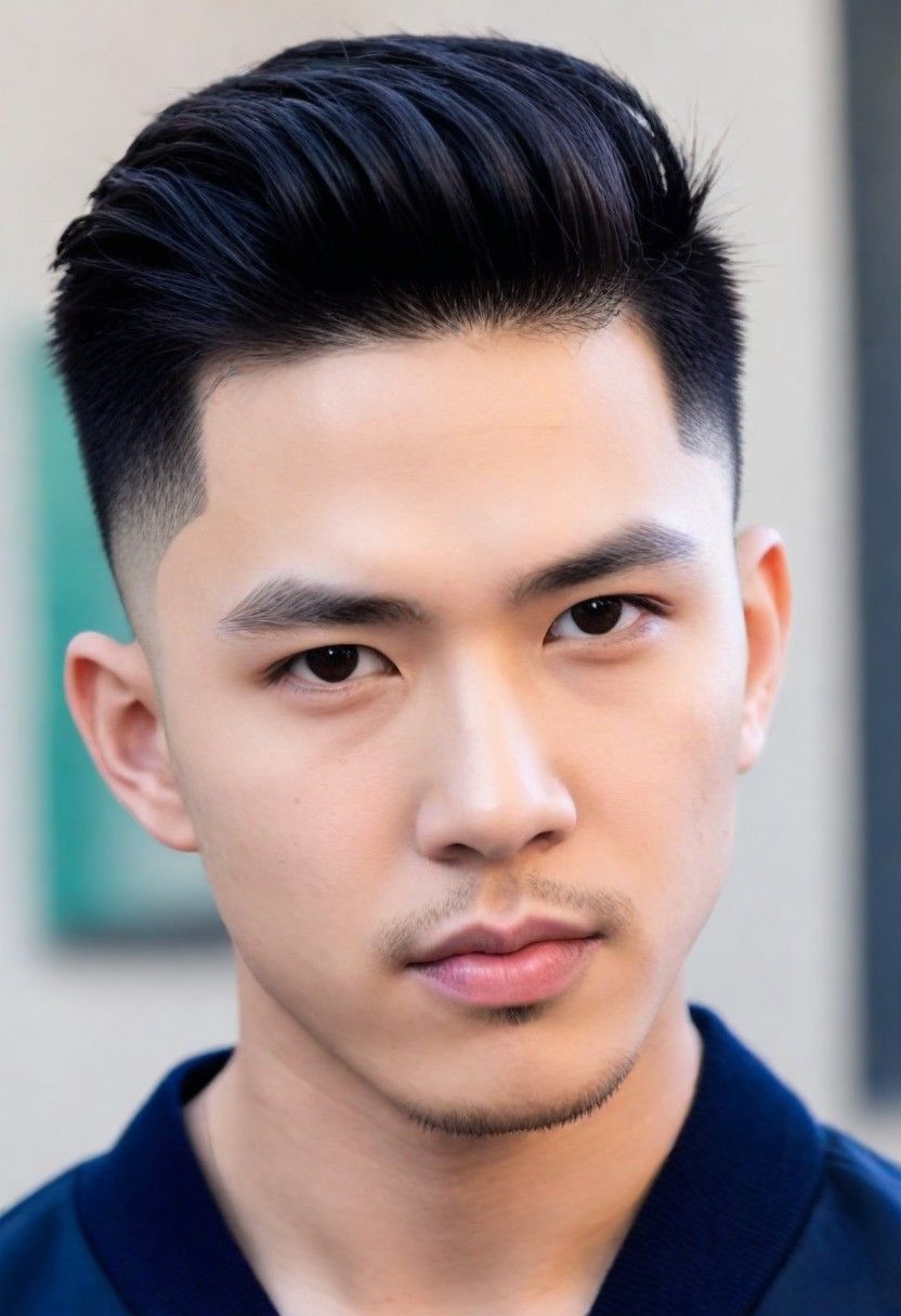 taper fade Asian Men Hairstyle