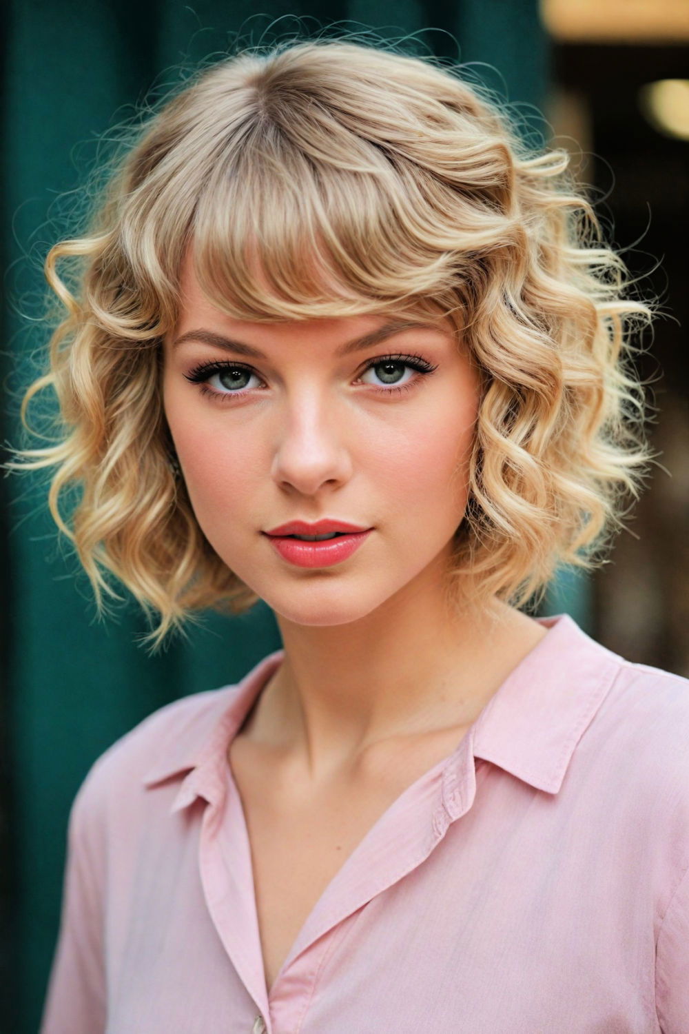 taylor swift curly bob haircut
