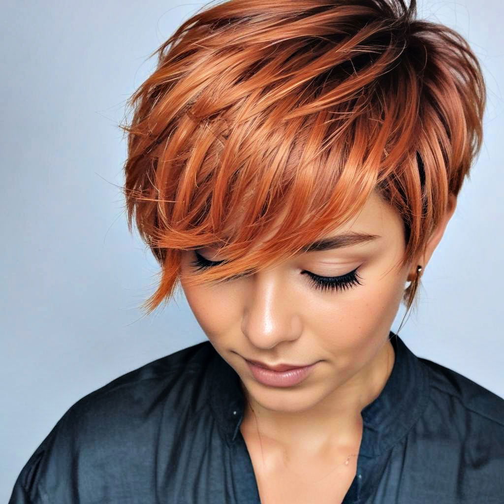 textured pixie bob haircut