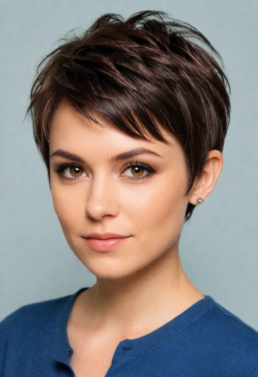 textured pixie for short hairstyle