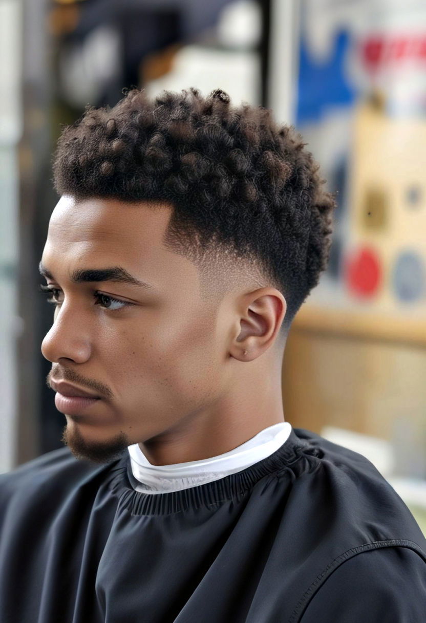 the afro taper fade haircut