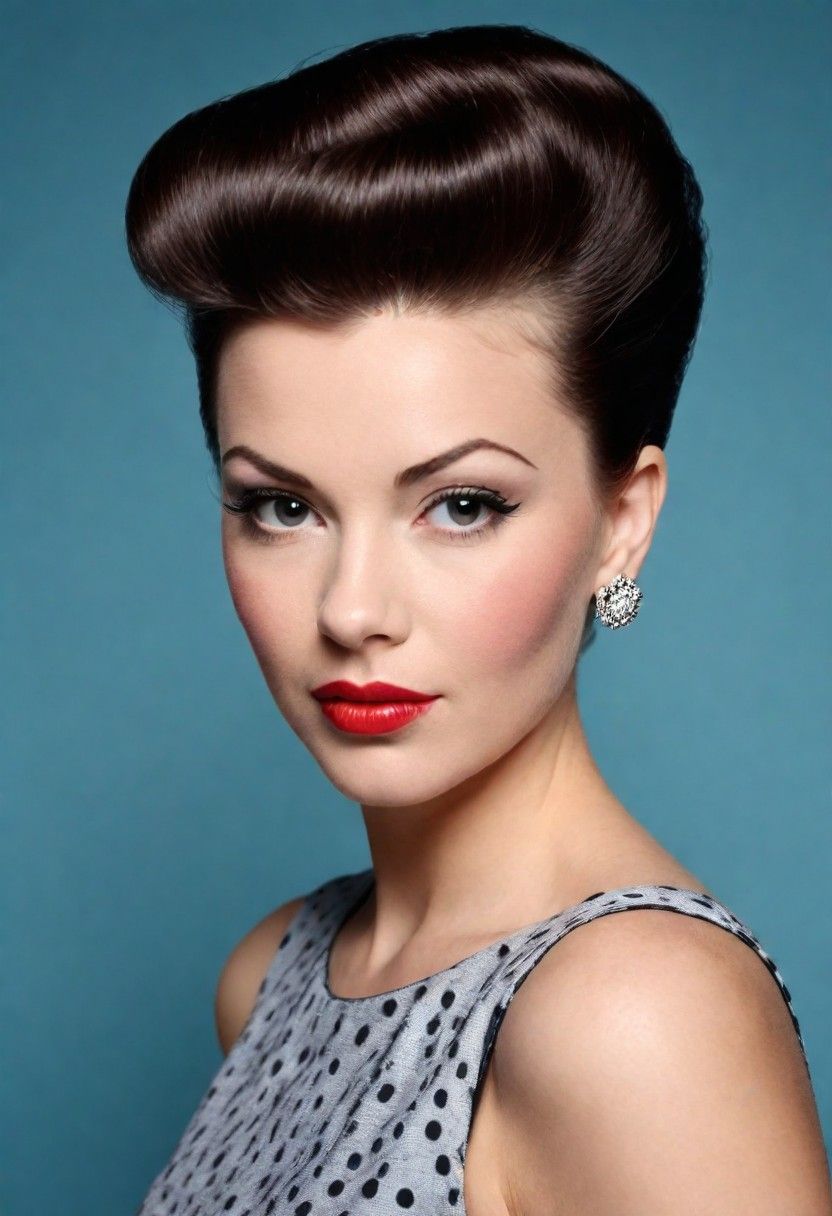 the classic pompadour hairstyle