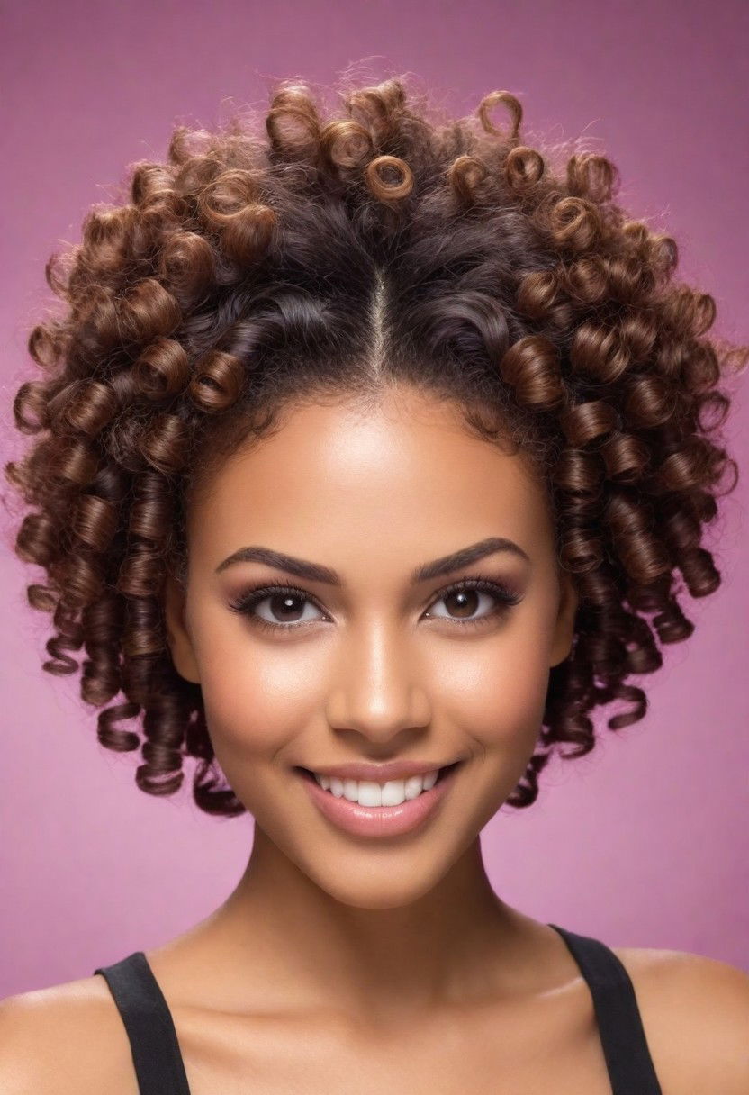 the defined coils hairstyle for black women
