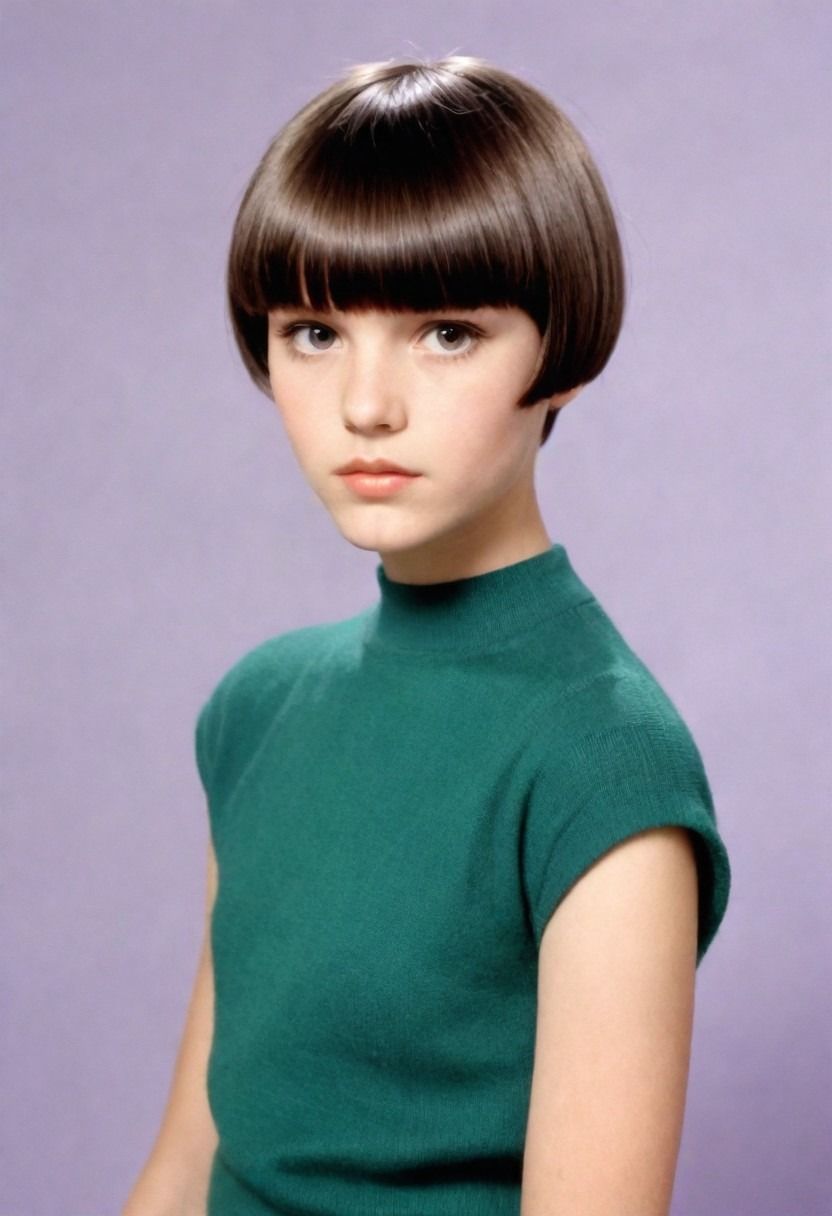 the quirky bowl cut 90 s style