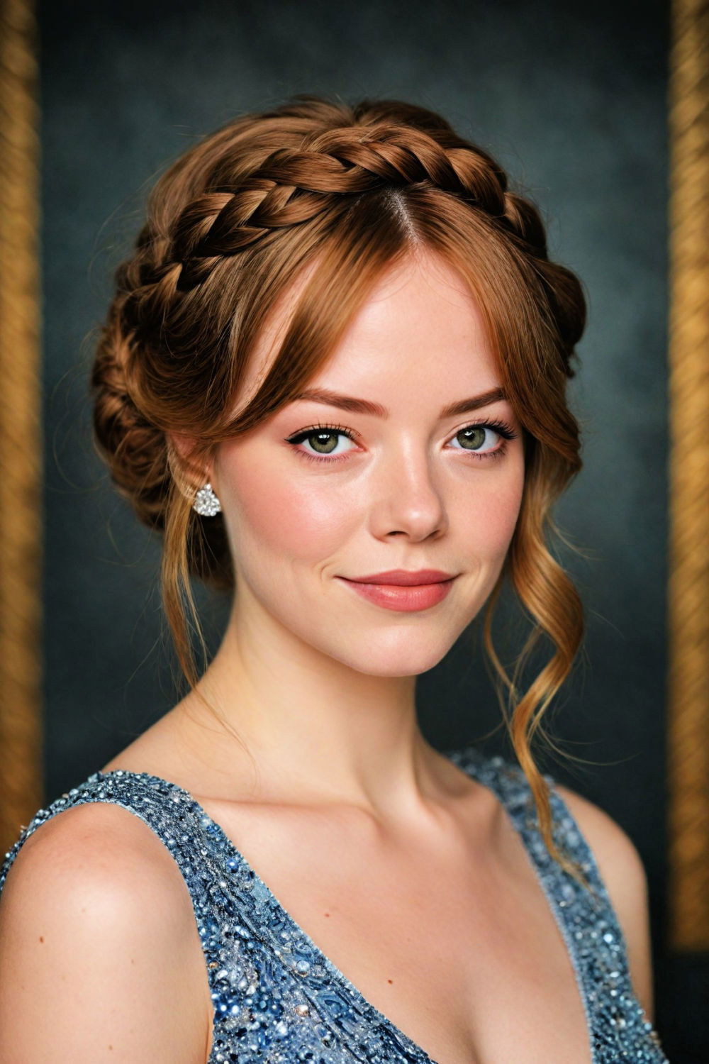 timeless braided crown updo hairstyle