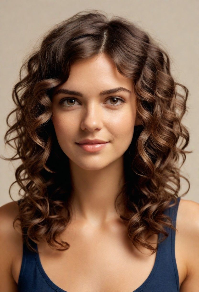 tousled curls hairstyle