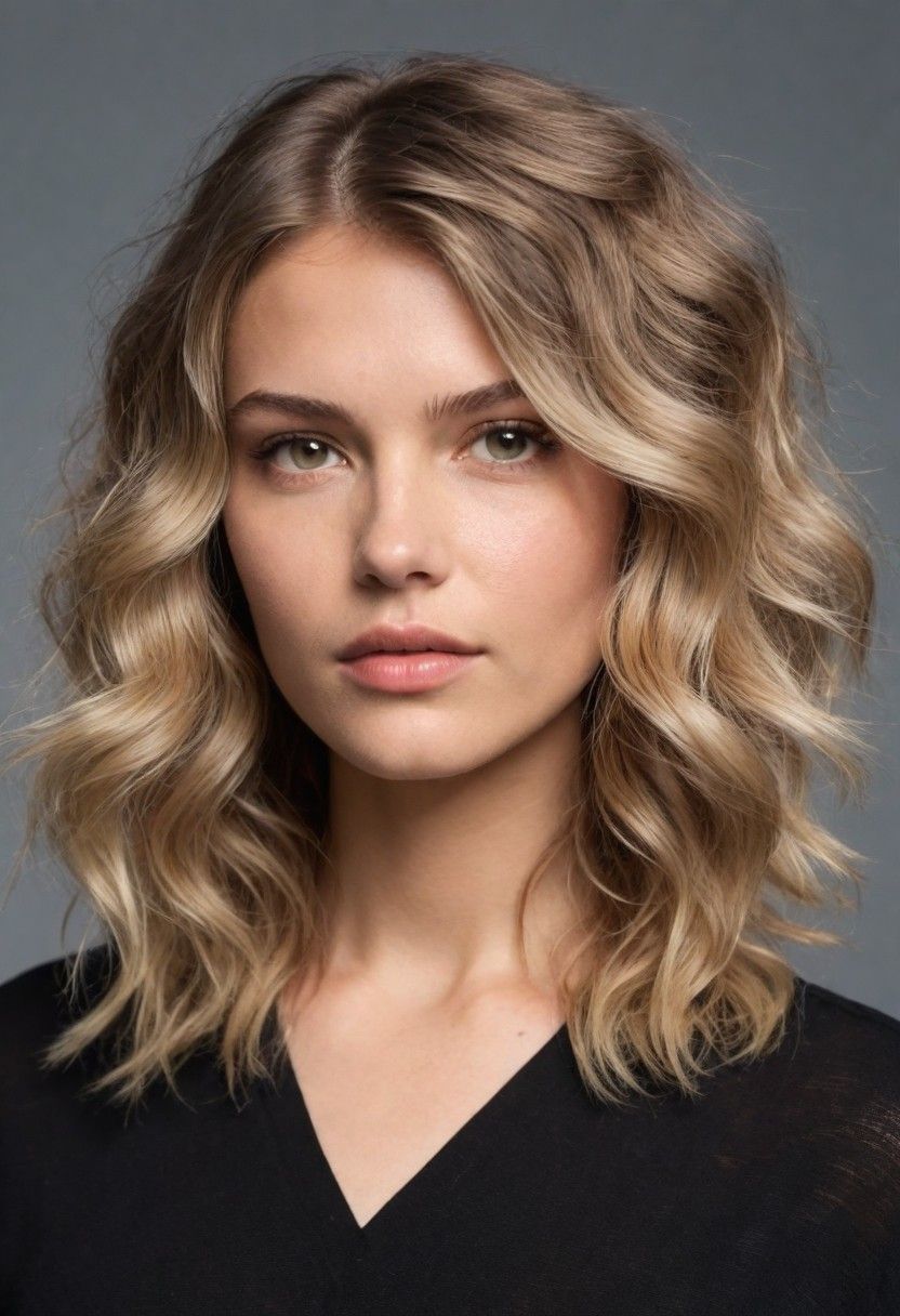 tousled waves hair style