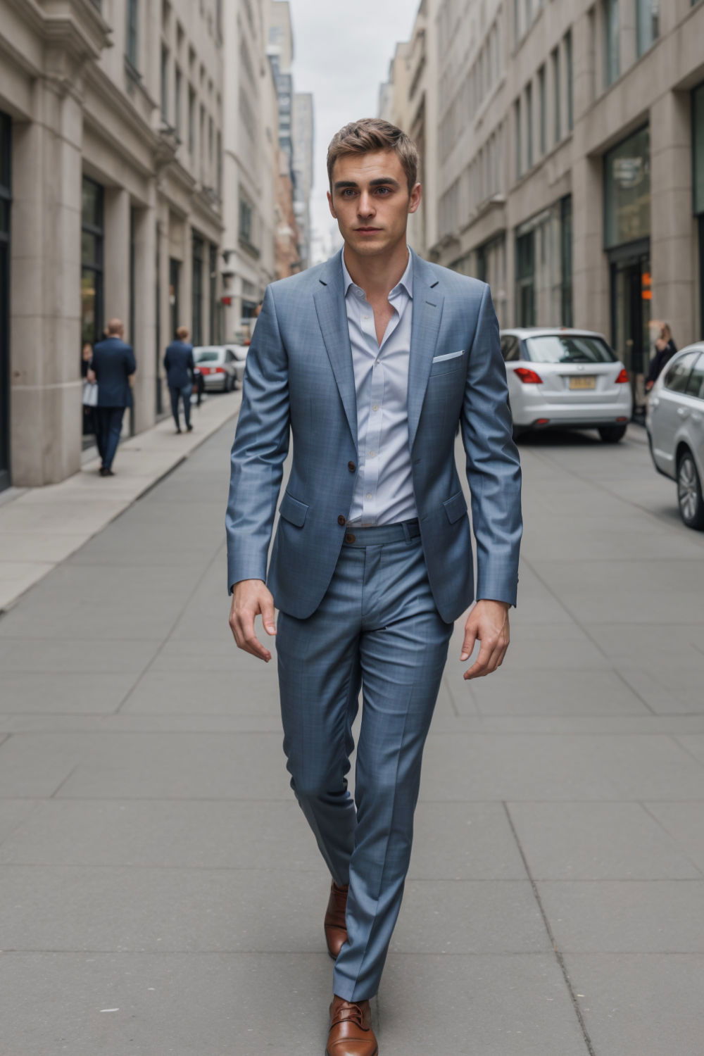 traditional relaxed fit suit