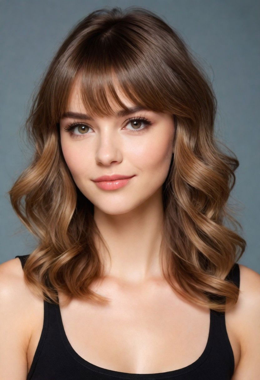 trendy wispy bangs haircut