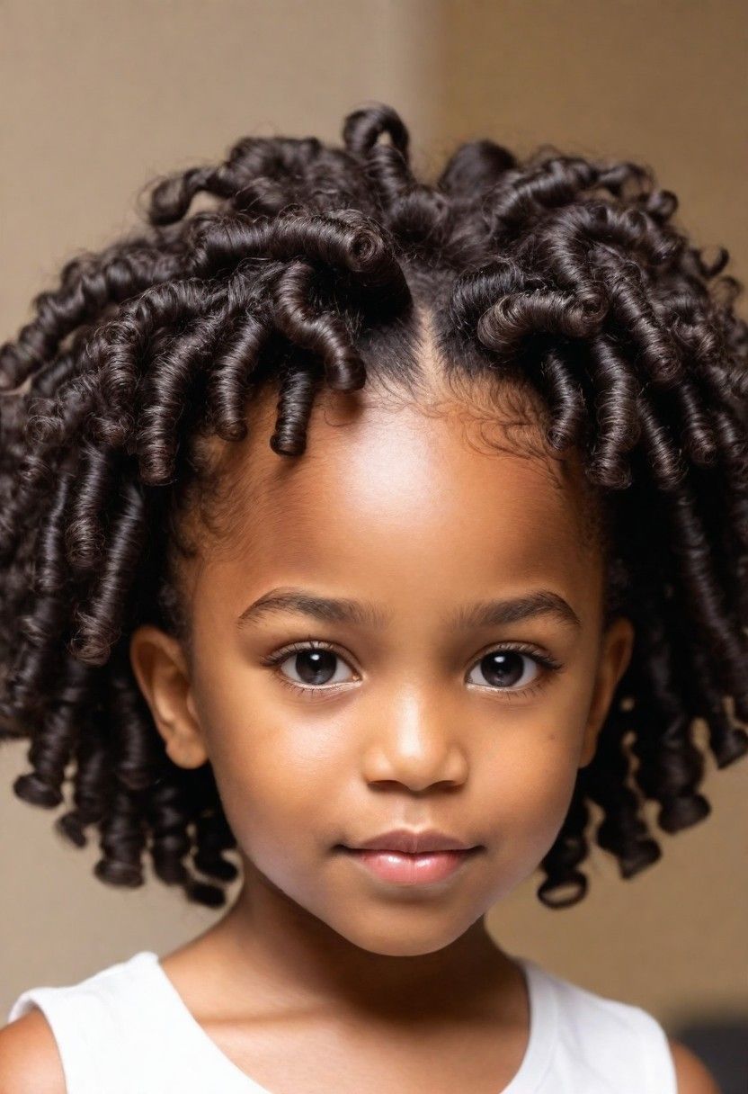 twist out hairstyle for little black girls