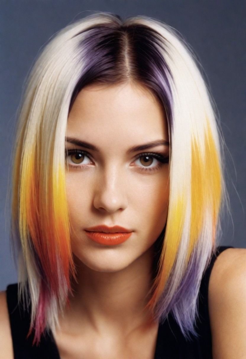 two tone hairstyles for women
