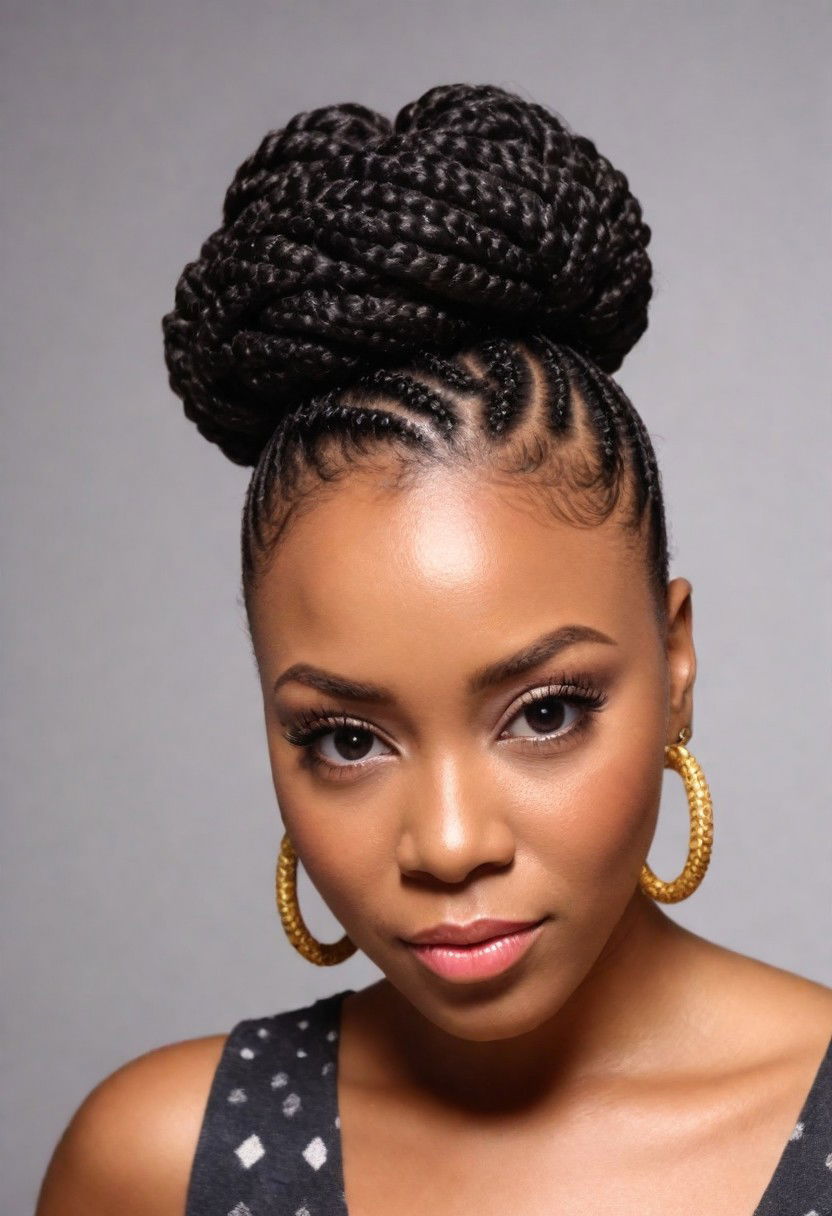 unique flat twist honeycomb hairstyle