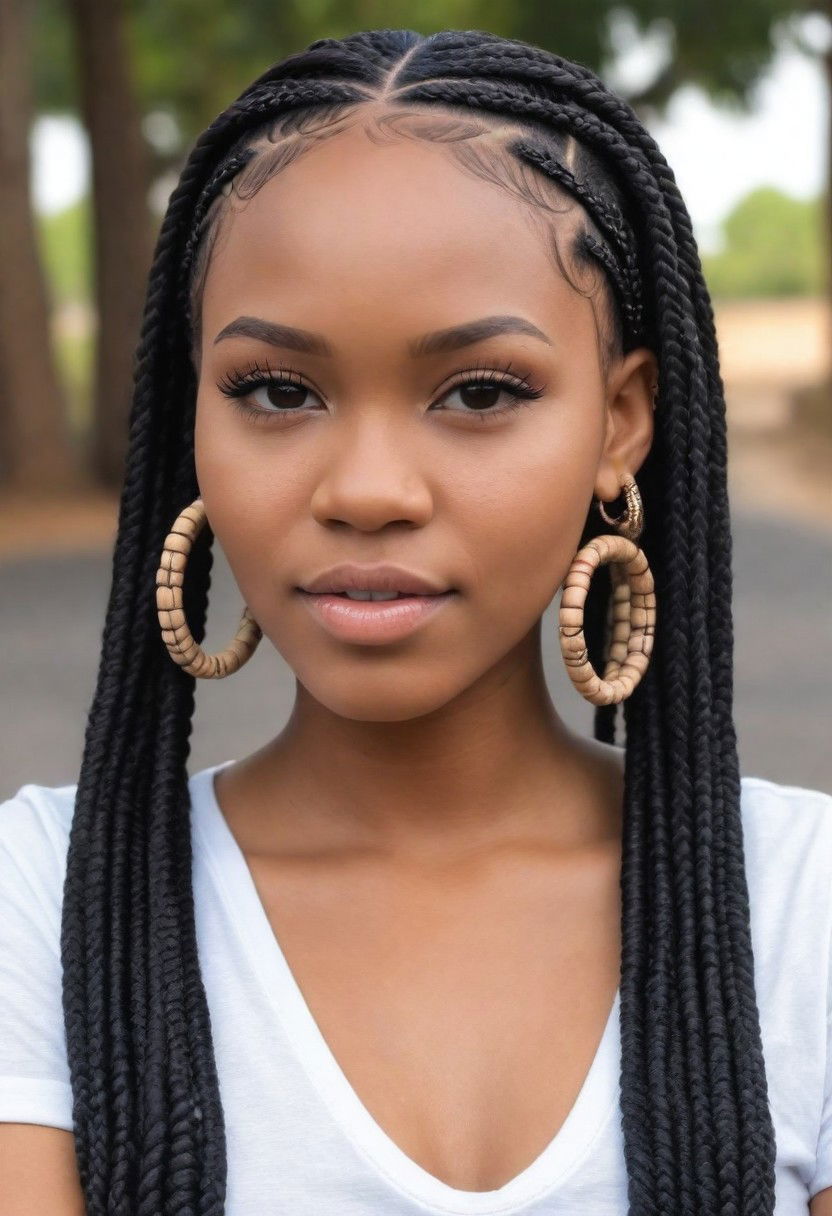 unique fulani braids hairstyle