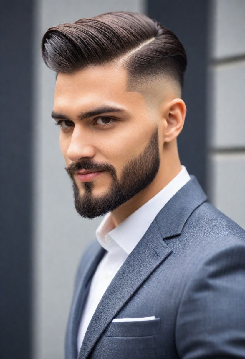 unique side part undercut