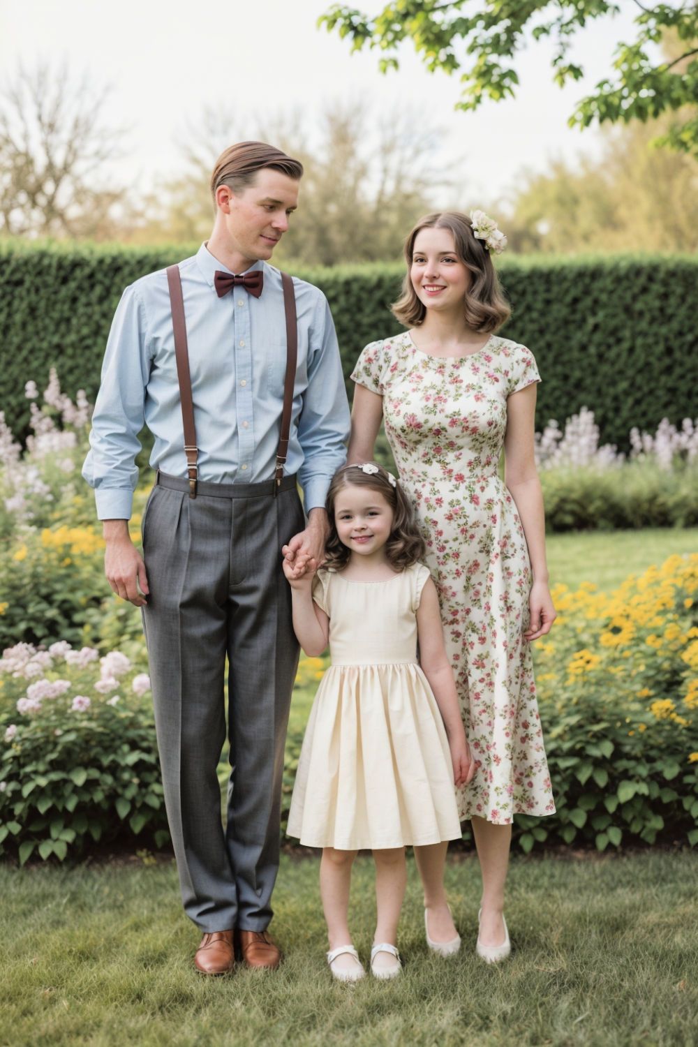 vintage inspired outfit for family photos