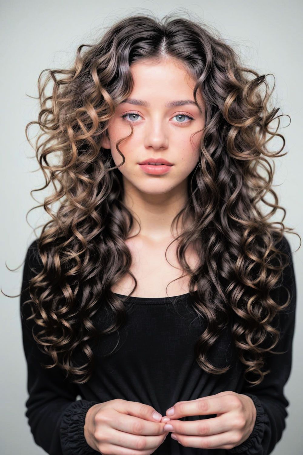 volume packed curls hairstyle