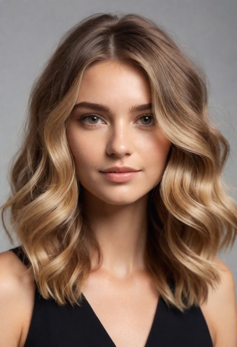 voluminous waves for round face