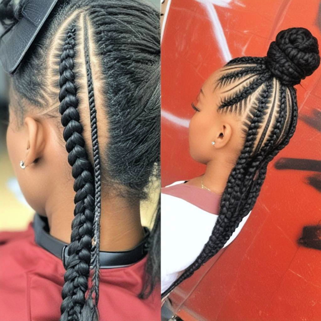 waterfall braids for black women