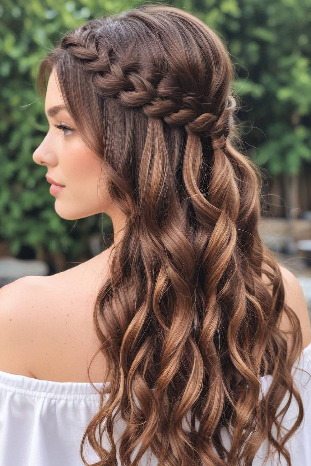 waterfall braids hairstyle