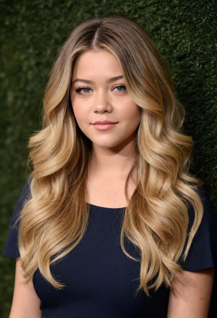 waterfall layers hairstyle for long wavy hair