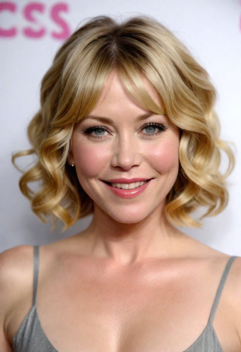 wavy bob with bangs hairstyle