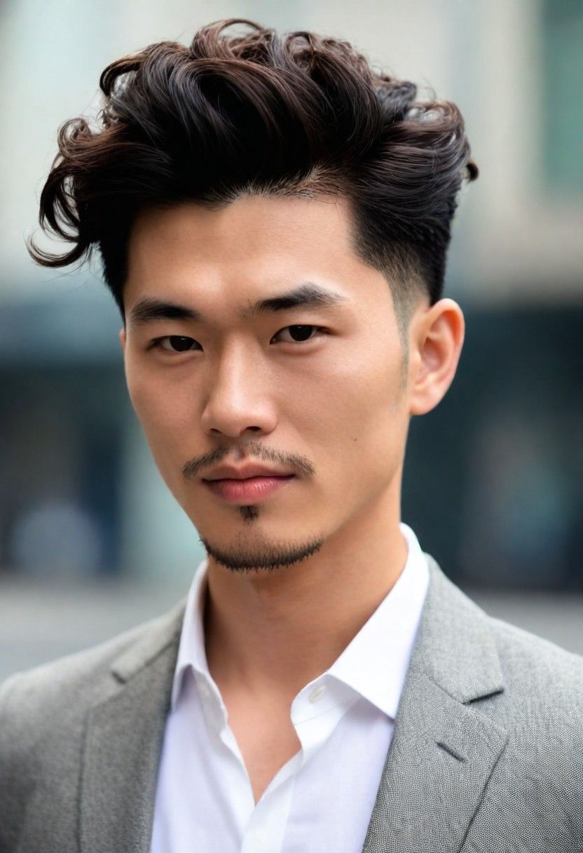 wavy pompadour hairstyle