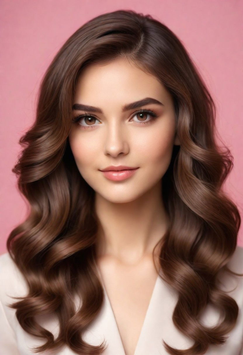 wavy side part hairstyle