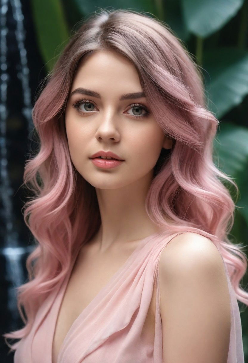 whimsical waterfall layers hairstyle