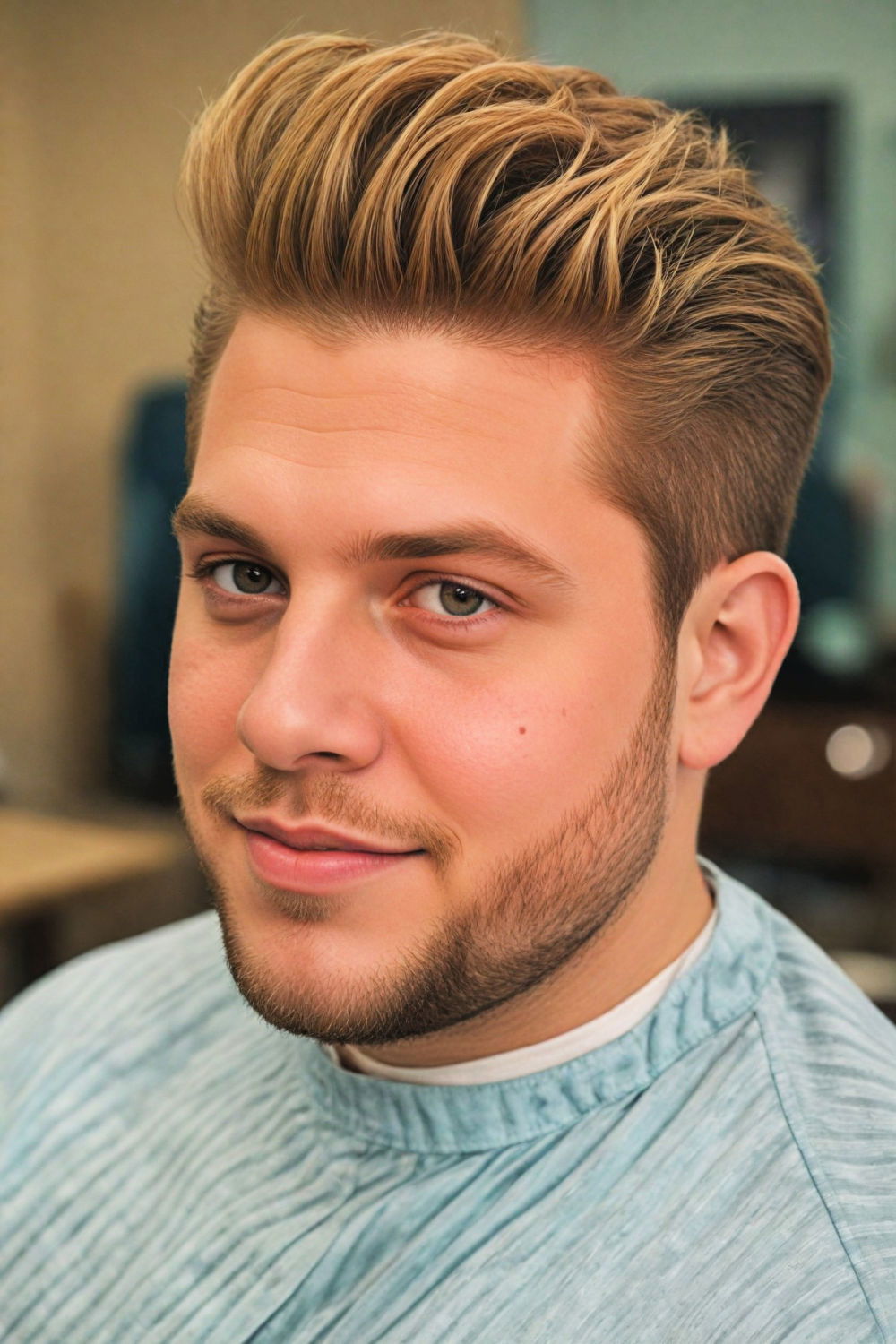 1950s inspired pompadour haircut