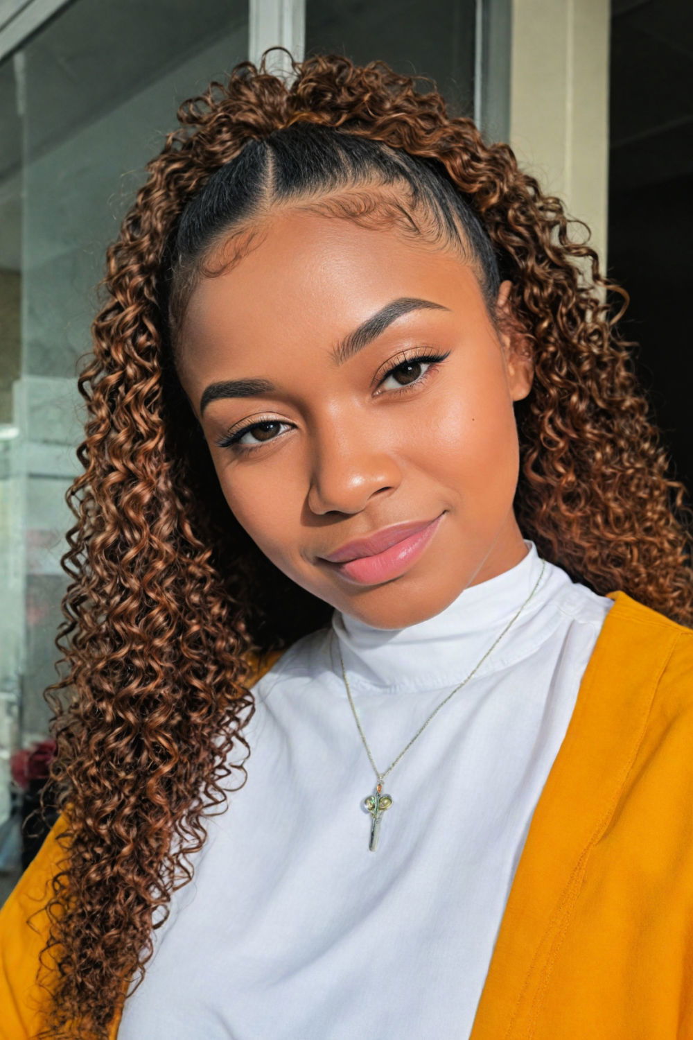 80s and ‘90s inspired crimped hair