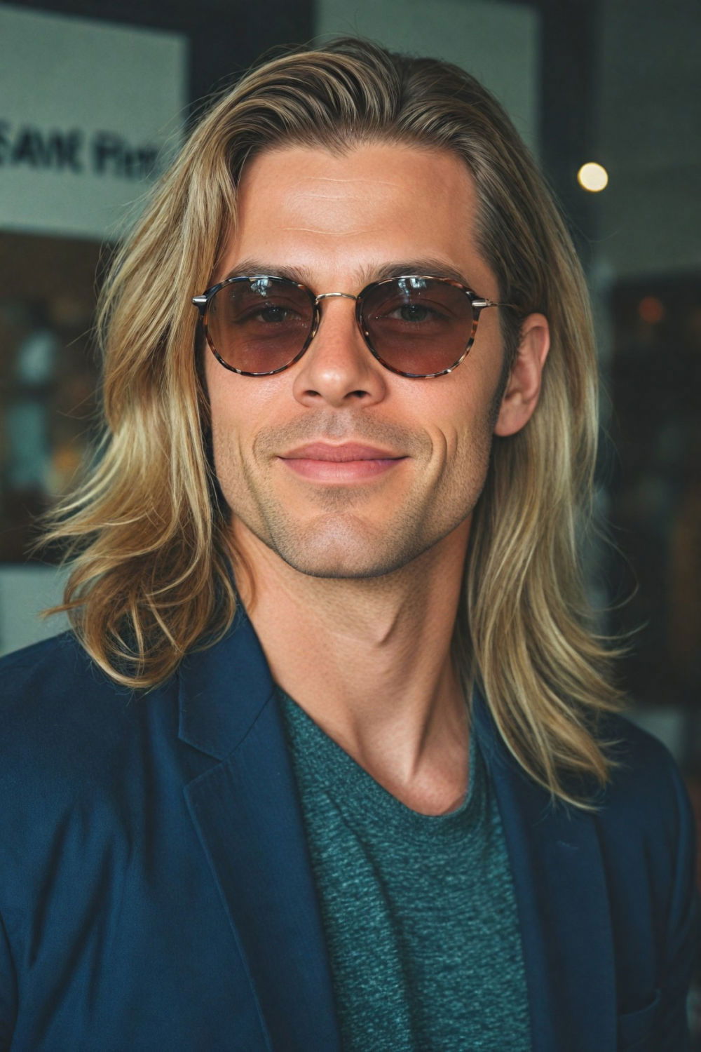 90s inspired long hair for men
