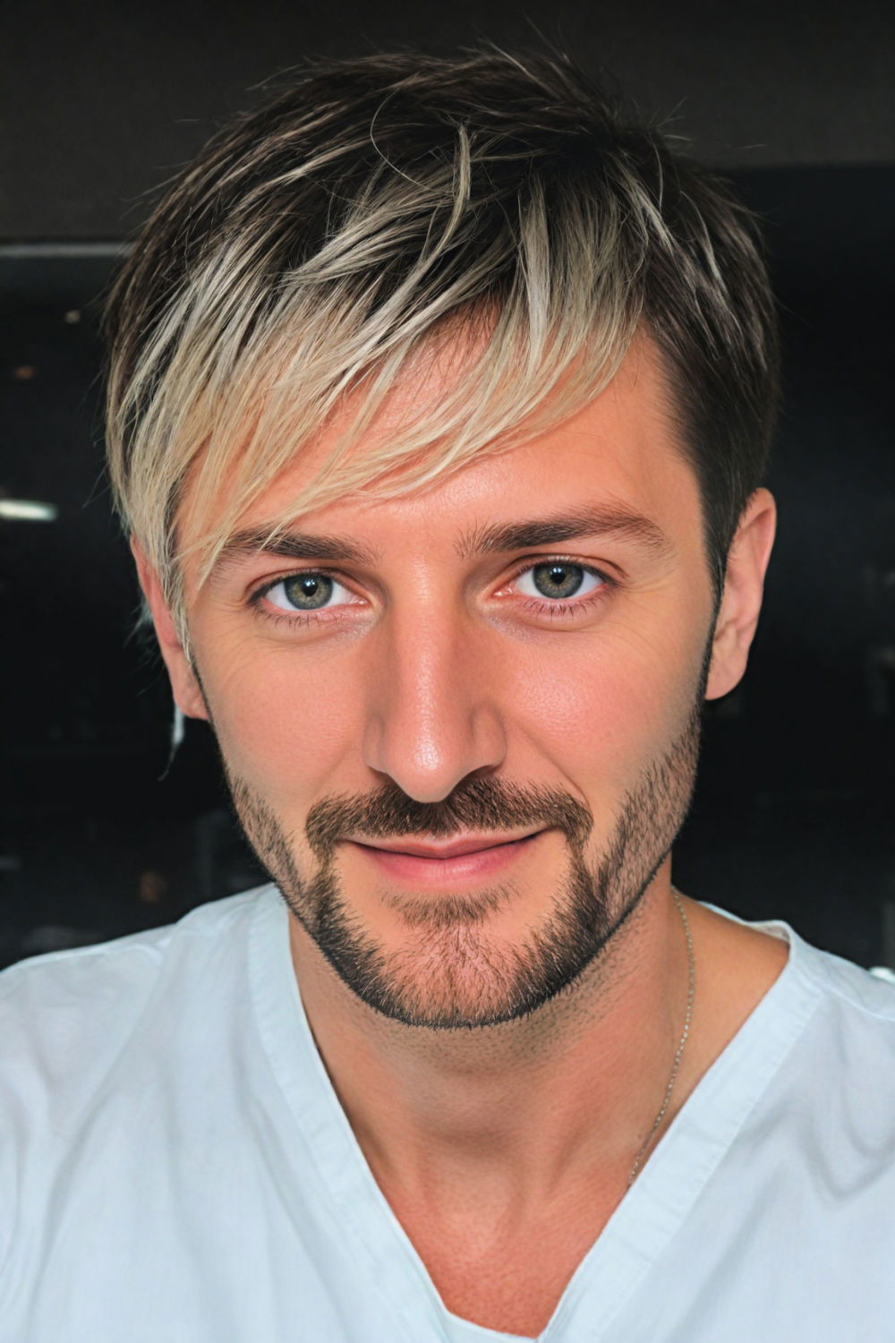 asymmetrical cut for short men s hair