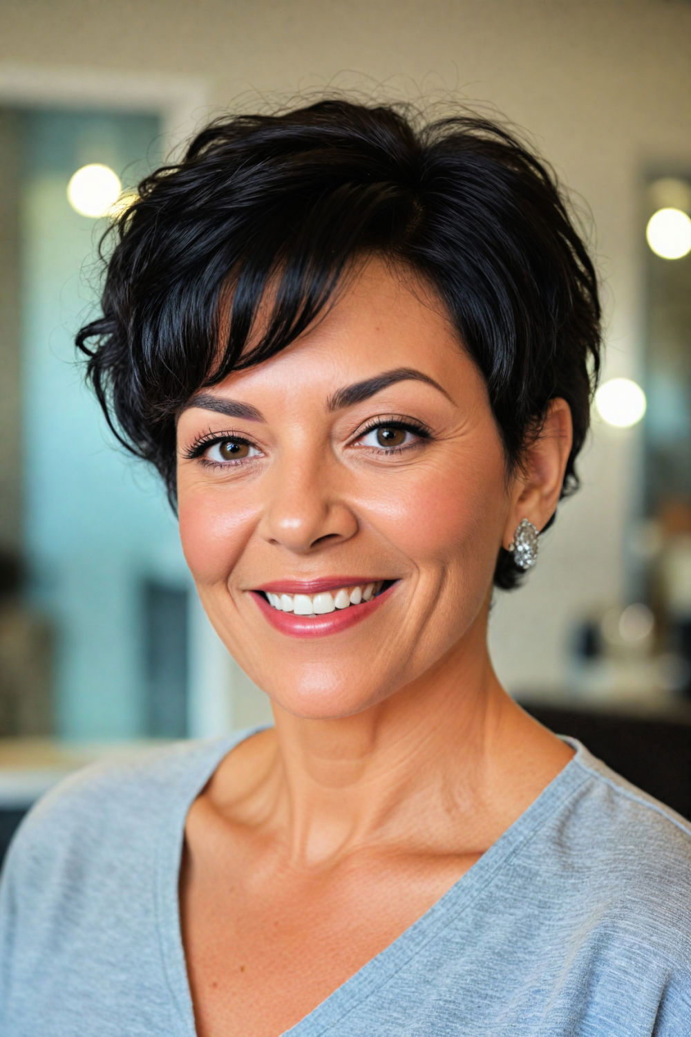 asymmetrical short cut for modern and edgy look