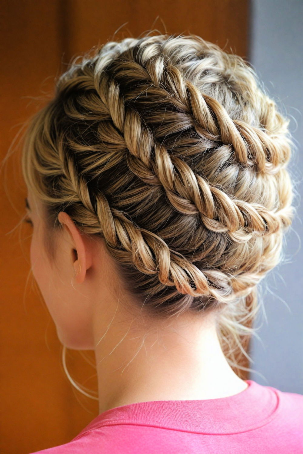 athletes spiral braid hairstyle