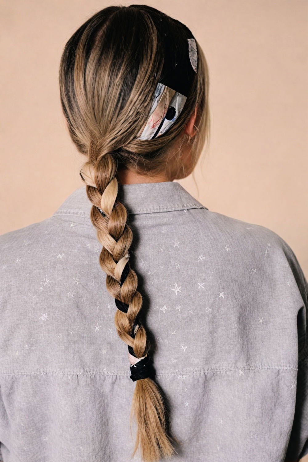 bandana integrated french braid