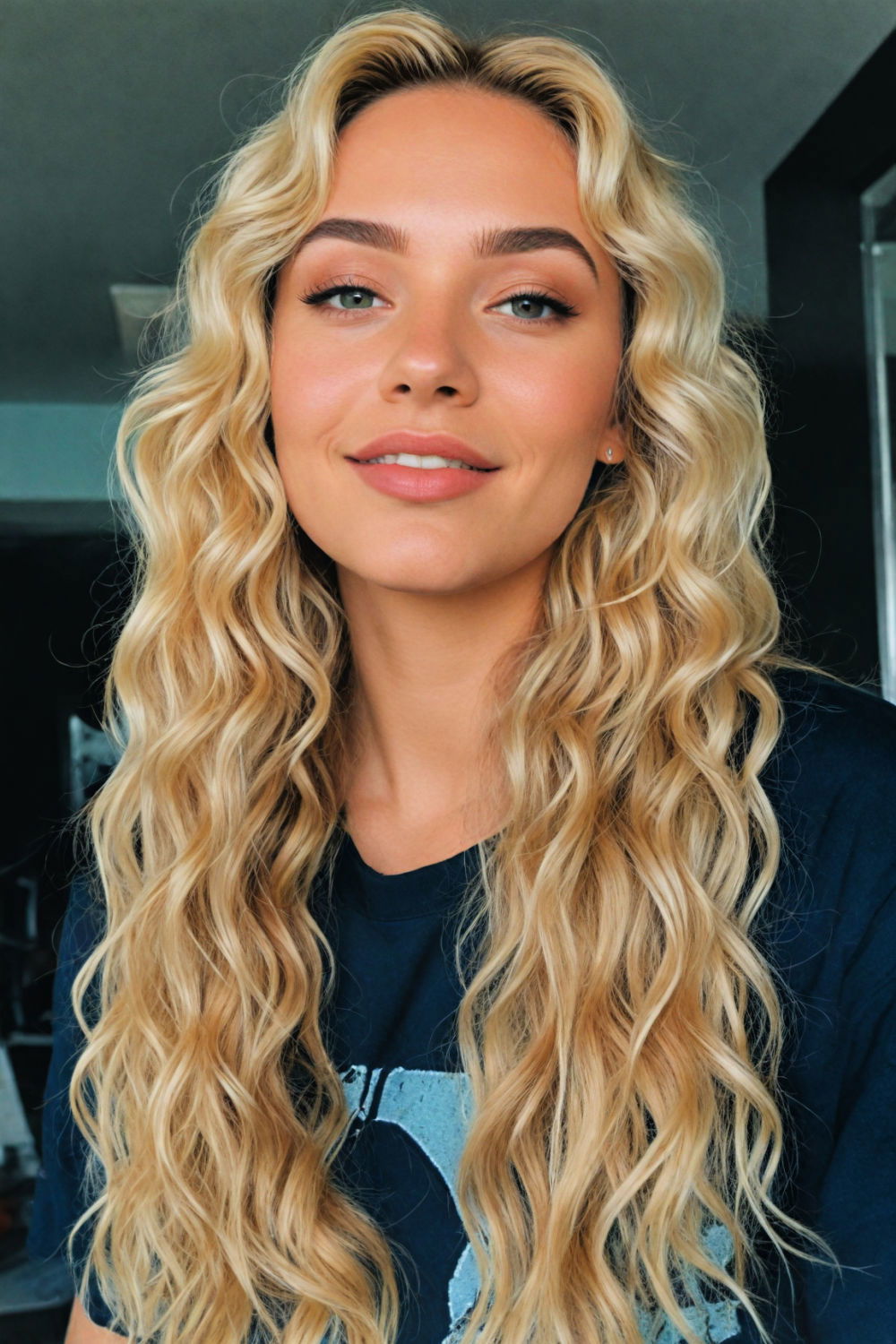 beach waves hair for casual outings