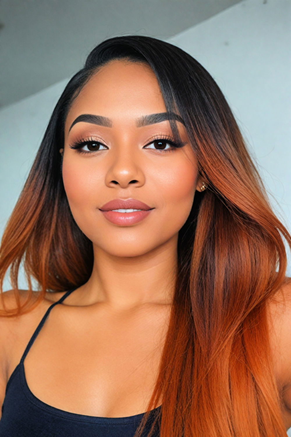 beautiful ombre hair baddie hairstyle