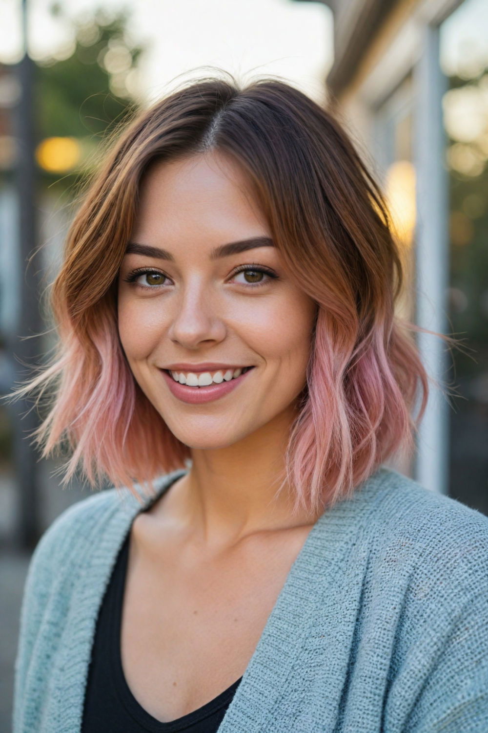 blunt bob fall hairstyle