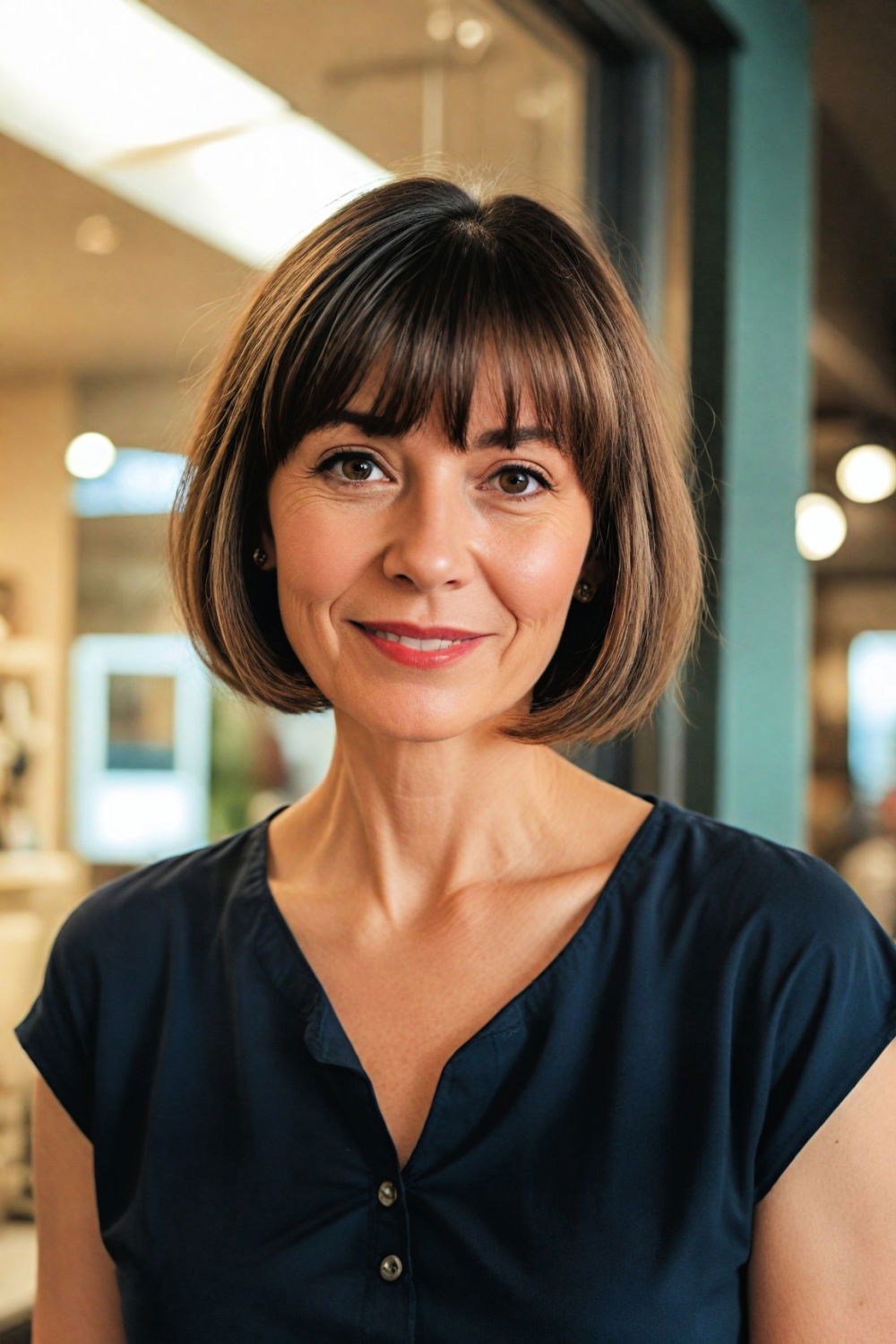 bob with bangs for women over 60