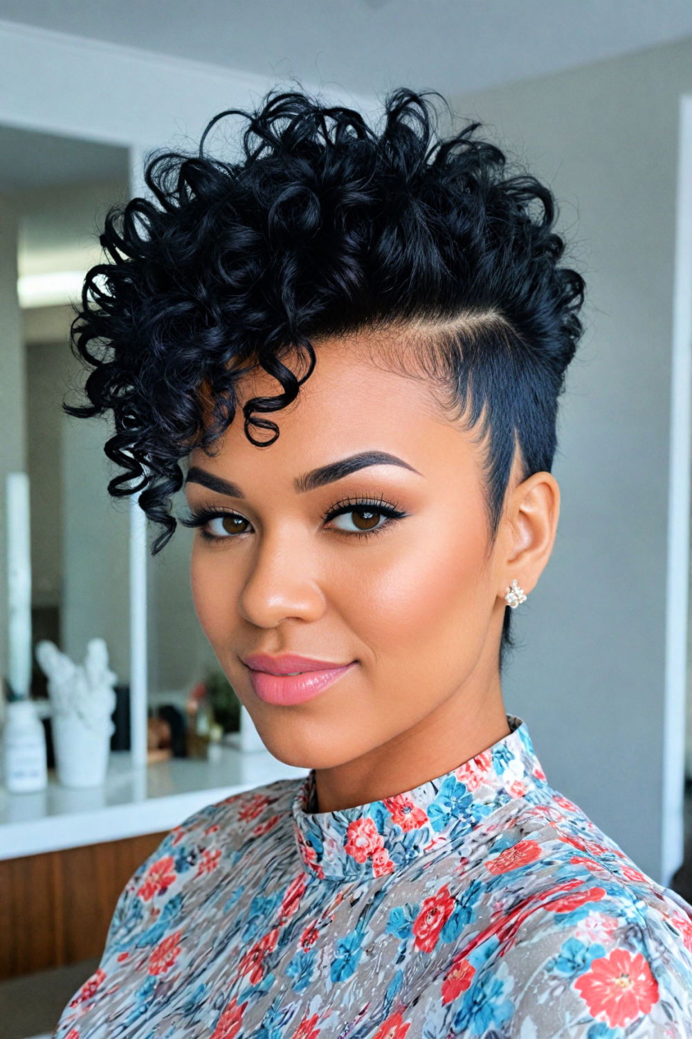 bold and edgy faux hawk hairstyle