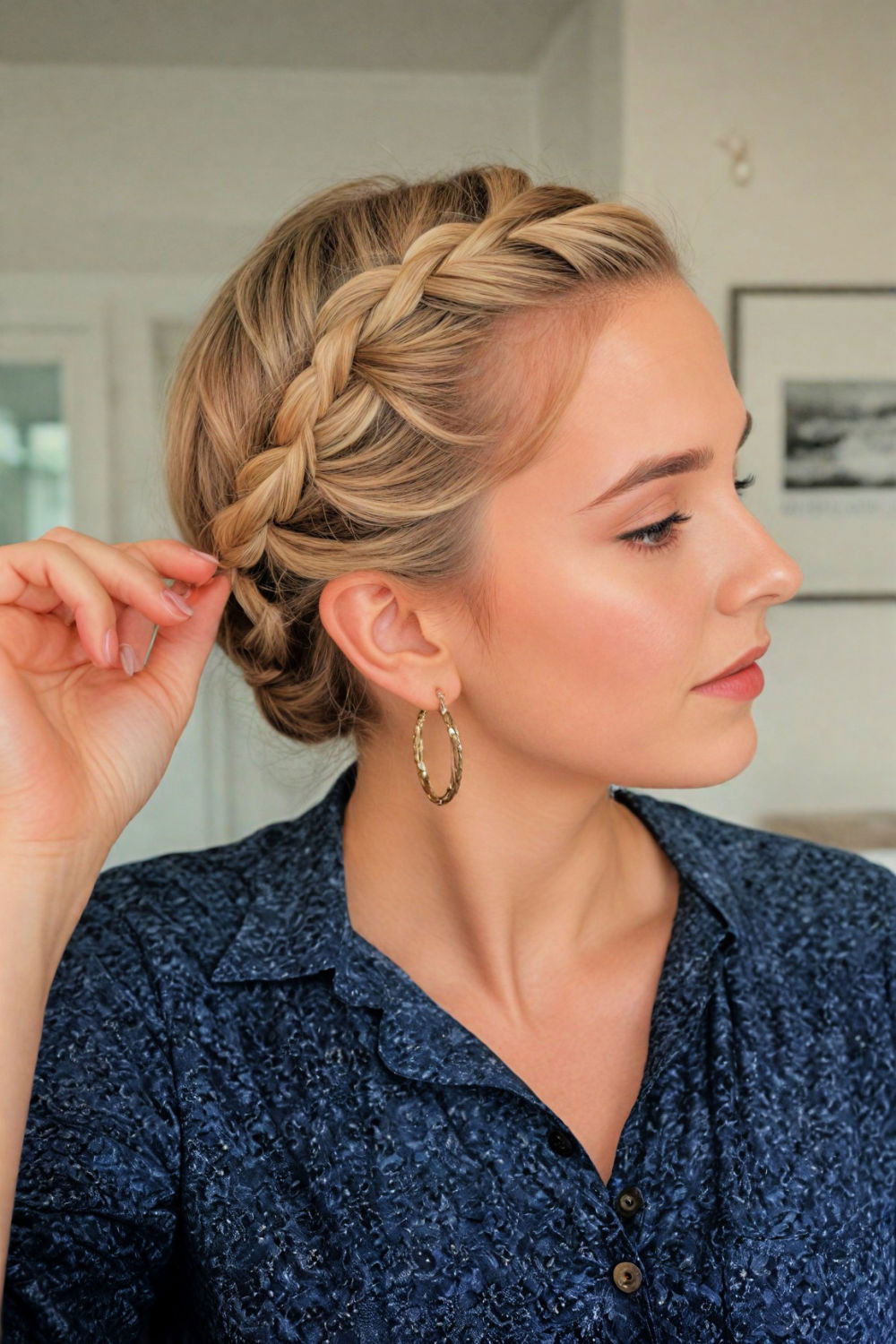 braided crown for fairy tale inspired look