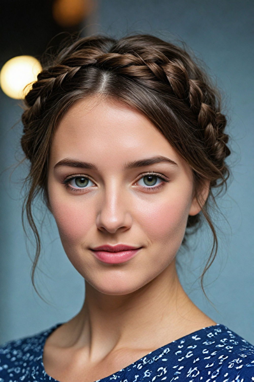 braided crown hairstyle for medium to long hair
