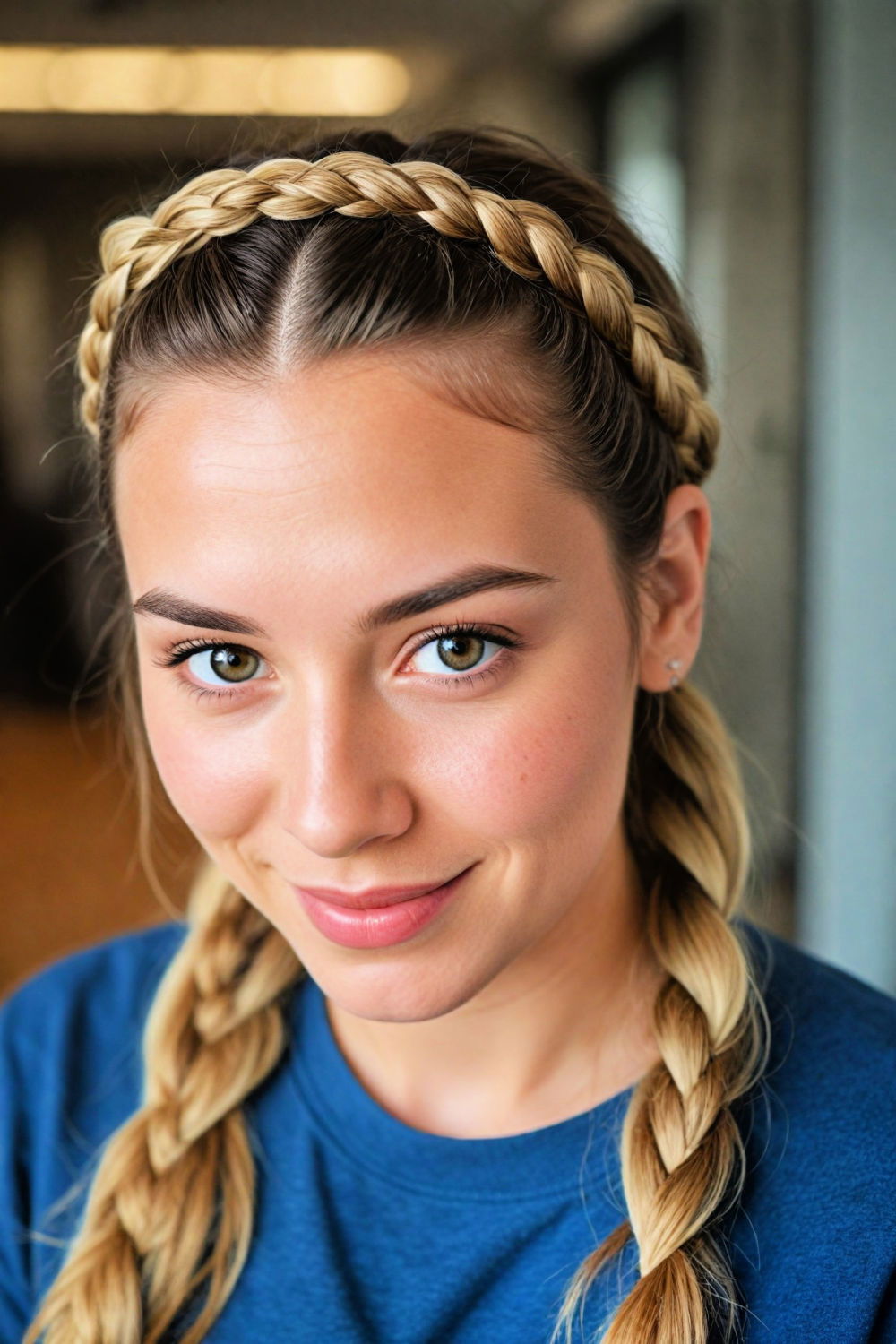 braided headband hairstyle